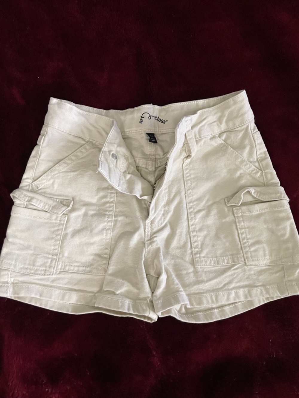 ® White Cargo Shorts for Girls
